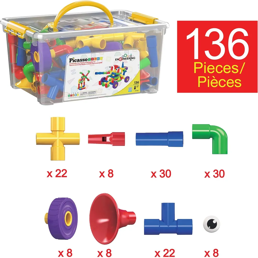 BLOQUES CONSTRUCCIÓN TUBOS PTT136 PICASSOTILES