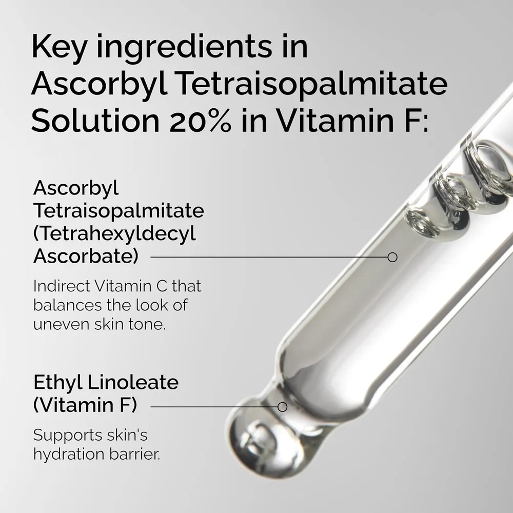 The Ordinary aceite Tetraisopalmitato de Ascorbilo 20% + Vitamina F | 30 ml.