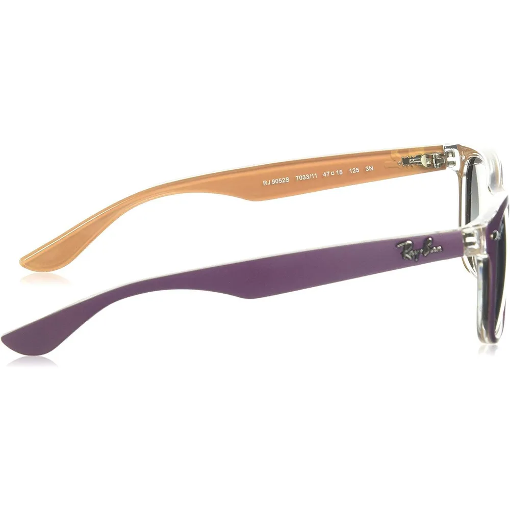 Ray-Ban Junior RJ9052S Gafas de sol para niños | Violet Orange / Light Grey Dark Grey II