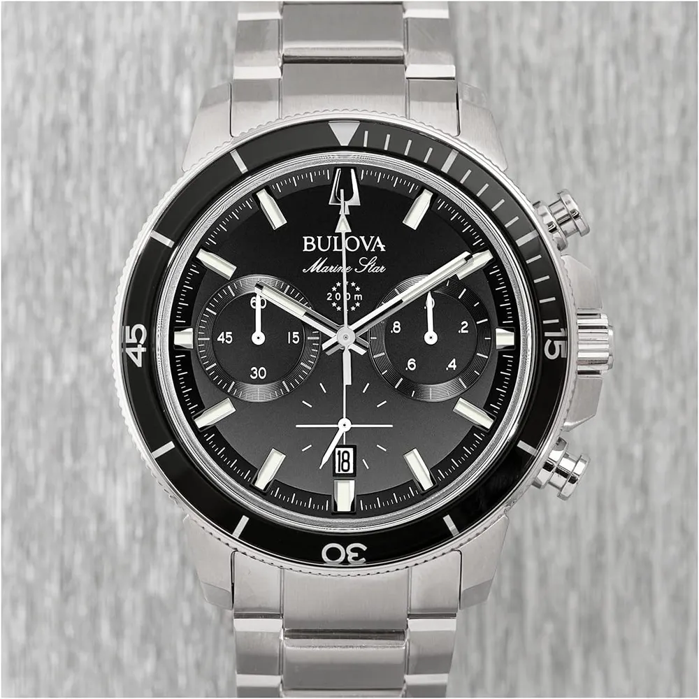 b0733pt6vc_4_webp.webp Bulova reloj Marine Star hombre cronógrafo 6 agujas acero inoxidable negra | Plata