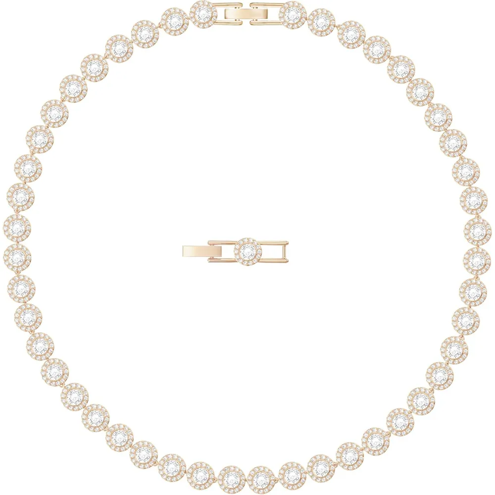 SWAROVSKI COLLAR CHOKER UNA ANGELIC ACABADO ORO ROSA PARA MUJER | ORO ROSA