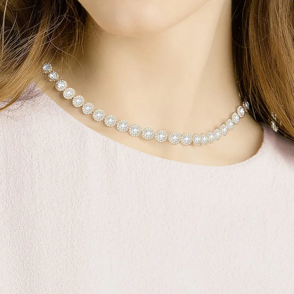 SWAROVSKI COLLAR CHOKER UNA ANGELIC ACABADO ORO ROSA PARA MUJER | ORO ROSA
