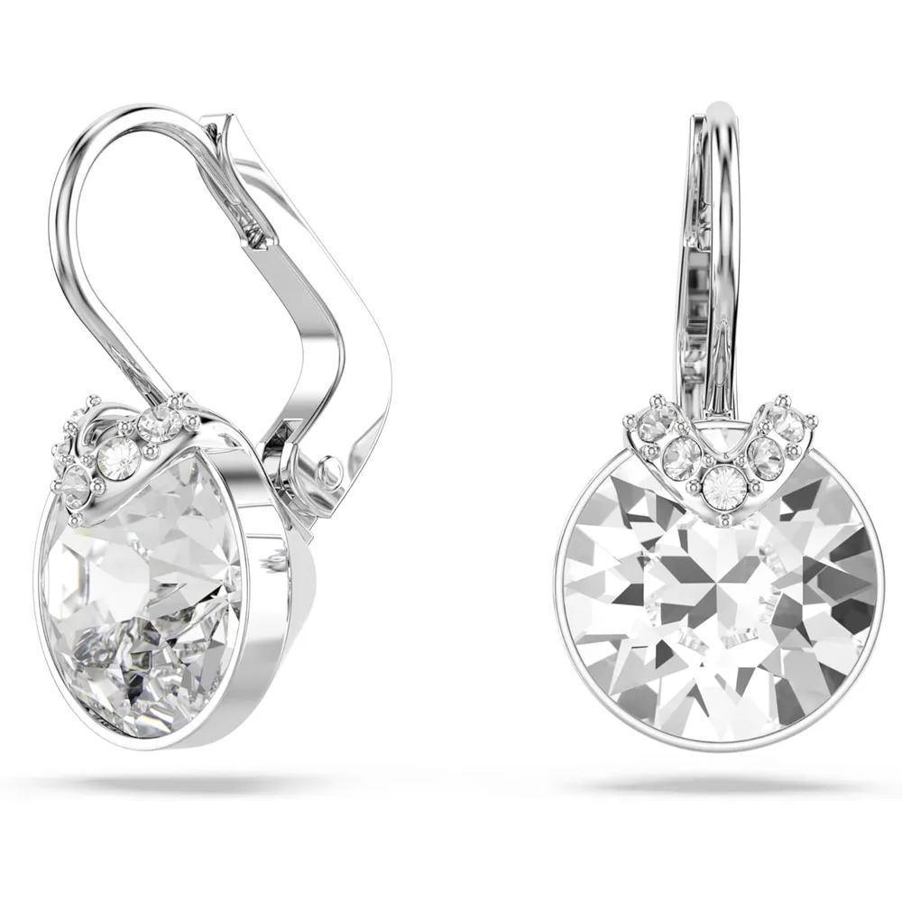 SWAROVSKI ARETES DROP BELLA ACABADO RODIO PARA MUJER | PLATA