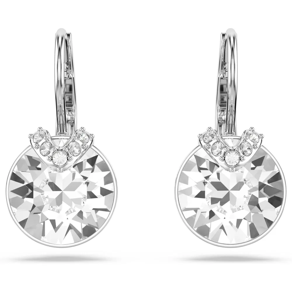 SWAROVSKI ARETES DROP BELLA ACABADO RODIO PARA MUJER | PLATA