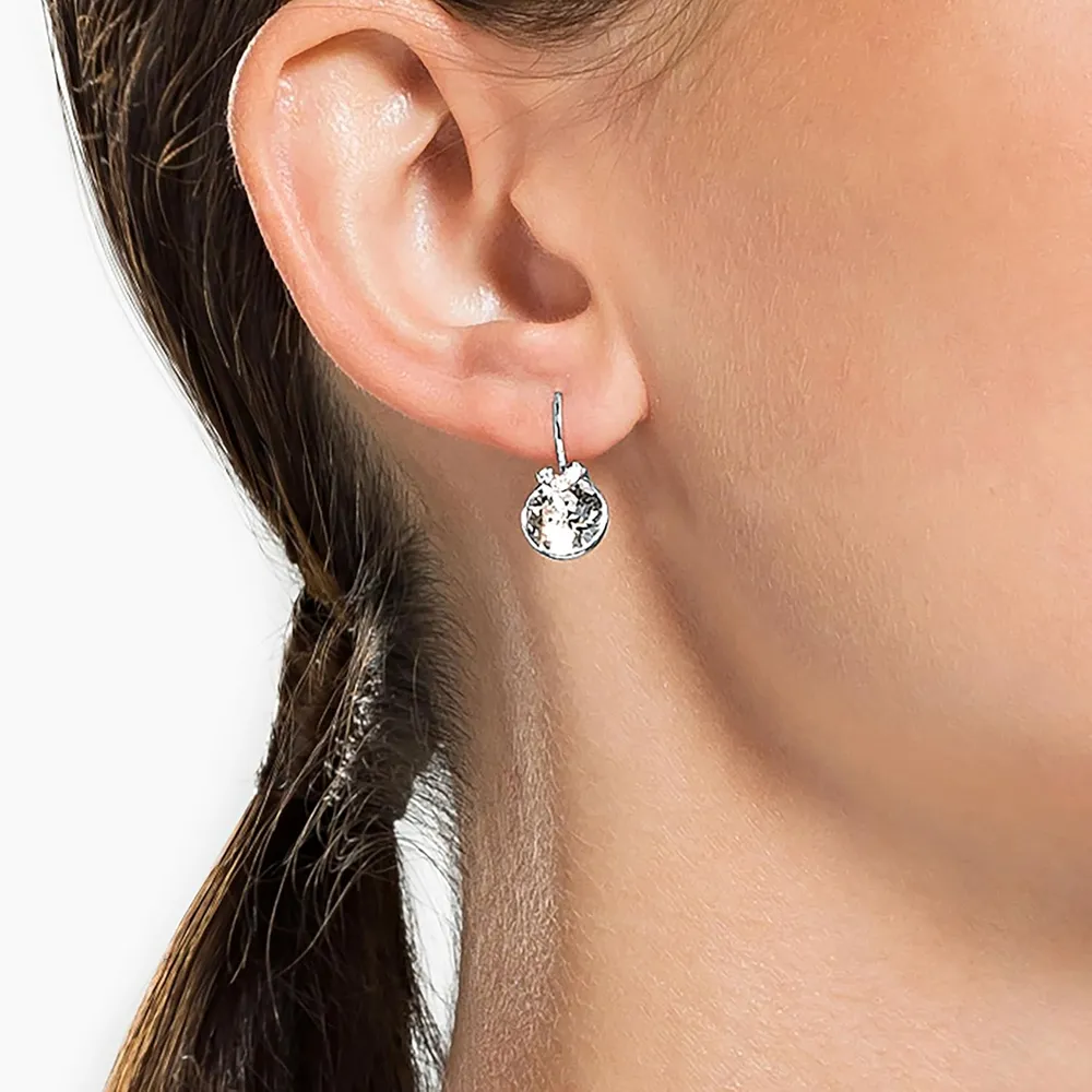 SWAROVSKI ARETES DROP BELLA ACABADO RODIO PARA MUJER | PLATA