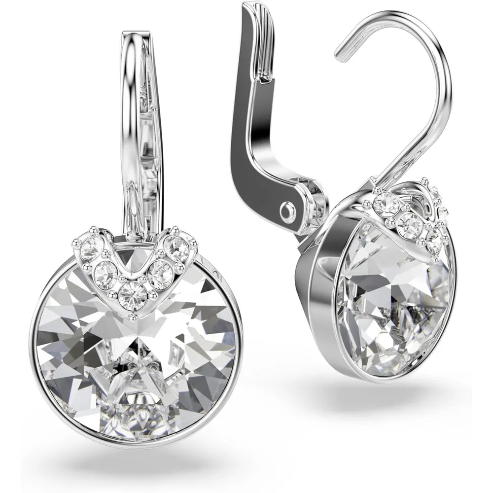 SWAROVSKI ARETES DROP BELLA ACABADO RODIO PARA MUJER | PLATA