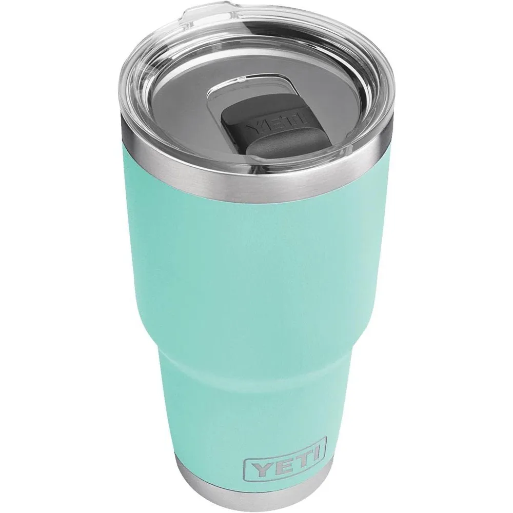 YETI Rambler Vaso de 30 oz de acero inoxidable y tapa MagSlider color turquesa