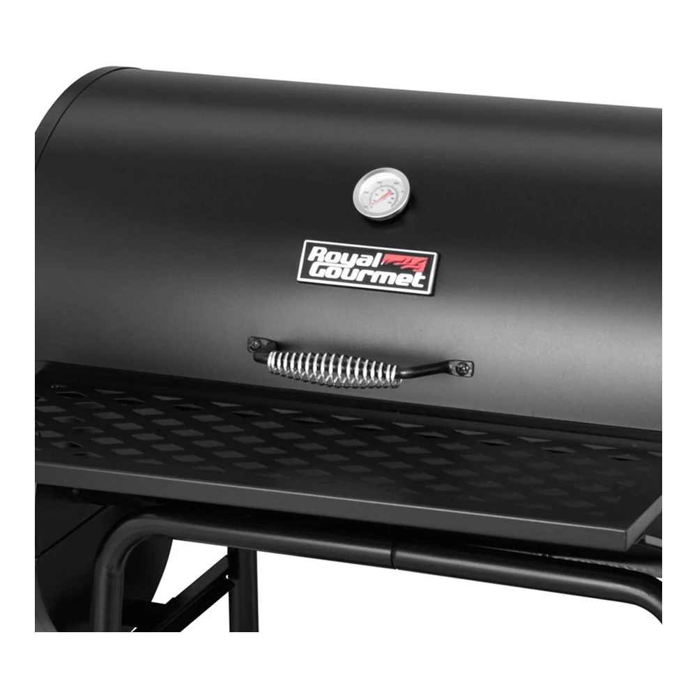 Royal Gourmet Cc1830fc - Ahumador de Carbón (Parrilla + Cubierta) - Color Negro