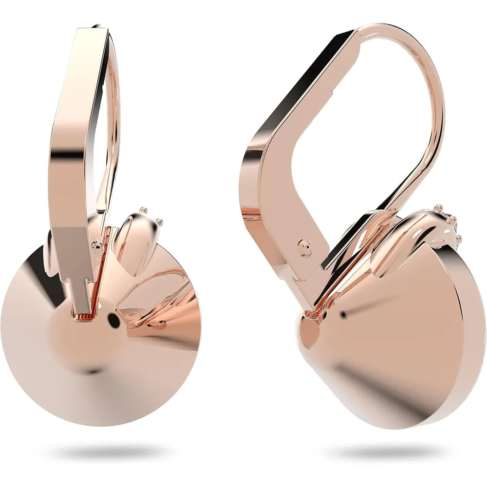 SWAROVSKI ARETES MINI DROP BELLA ACABADO ORO ROSA PARA MUJER | GRIS