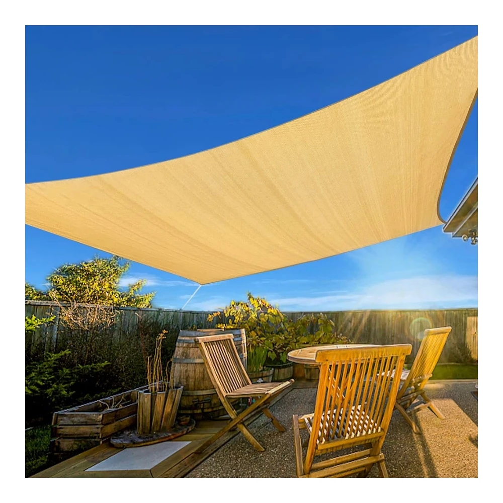Artpuch - Toldo Tipo Vela - Rectangular - de 6.53 Oz / M² - Bloquea Los Rayos Ultravioleta - Ideal para El Patio - Jardín - Instalaciones y Actividades Al Aire Libre - de 10 X 13"