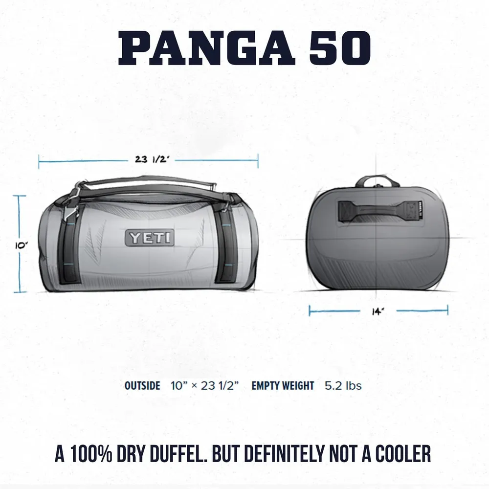 YETI Panga 50  Bolsa de Lona Hemética e Impermiable | Gris