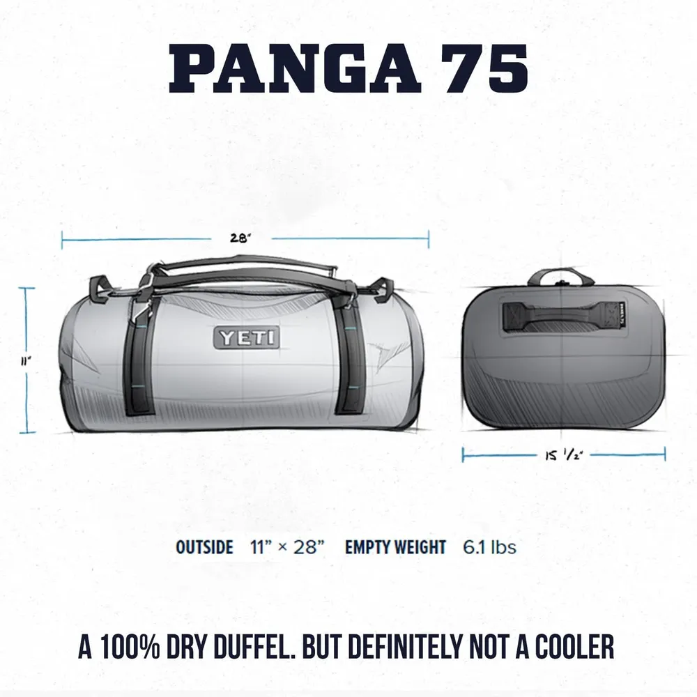 YETI Panga 75 Bolsa de Lona Hemética e Impermiable | Gris