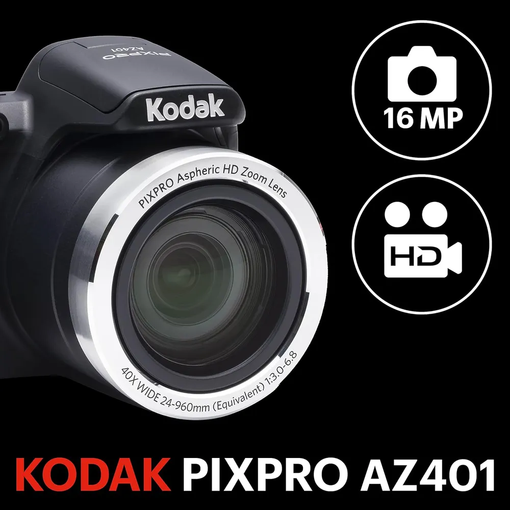 Kodak PixPro Astro Zoom AZ401 BK cámara digital 16 MP | Negro