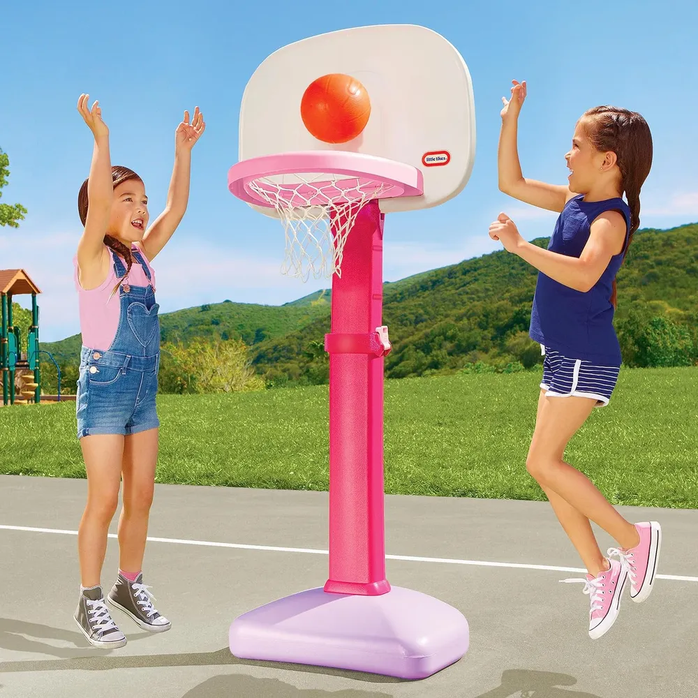 CANASTA DE BALONCESTO LITTLE TIKES  EASY SCORE ROSA