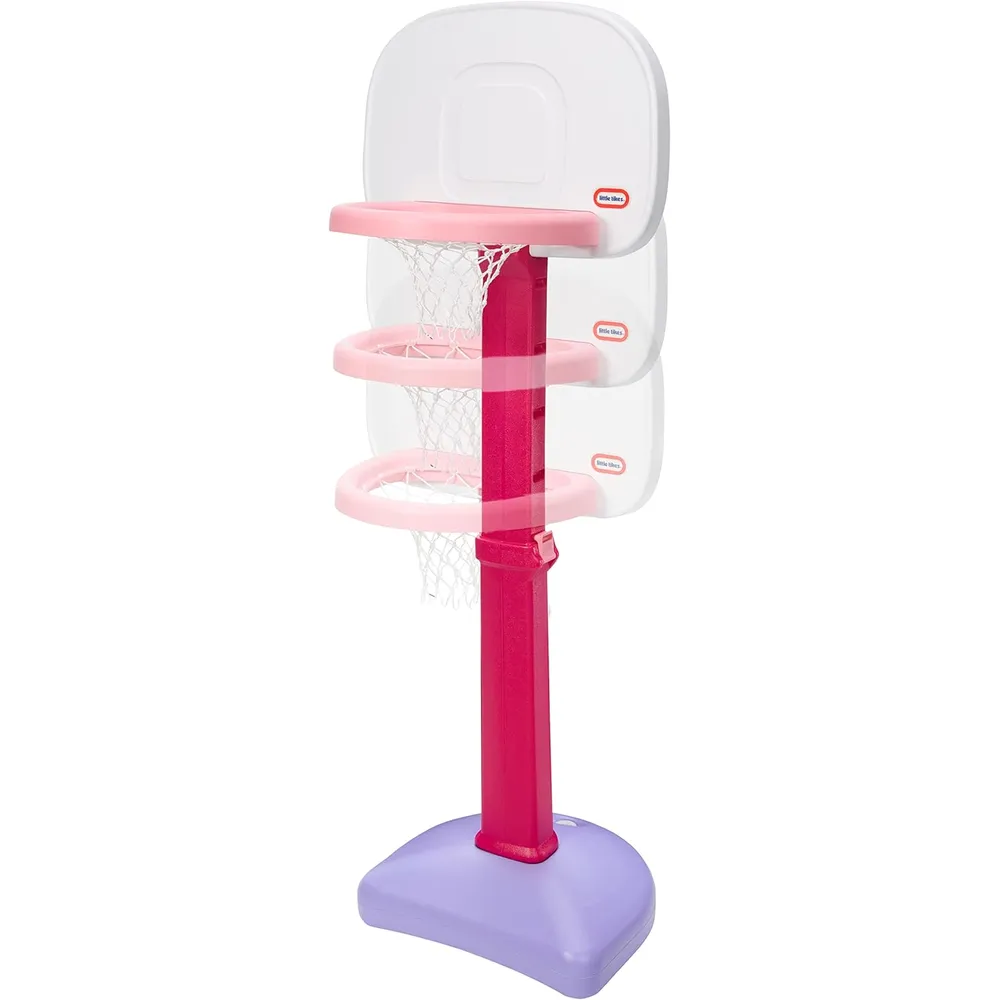 CANASTA DE BALONCESTO LITTLE TIKES  EASY SCORE ROSA