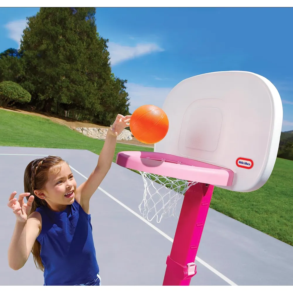 CANASTA DE BALONCESTO LITTLE TIKES  EASY SCORE ROSA