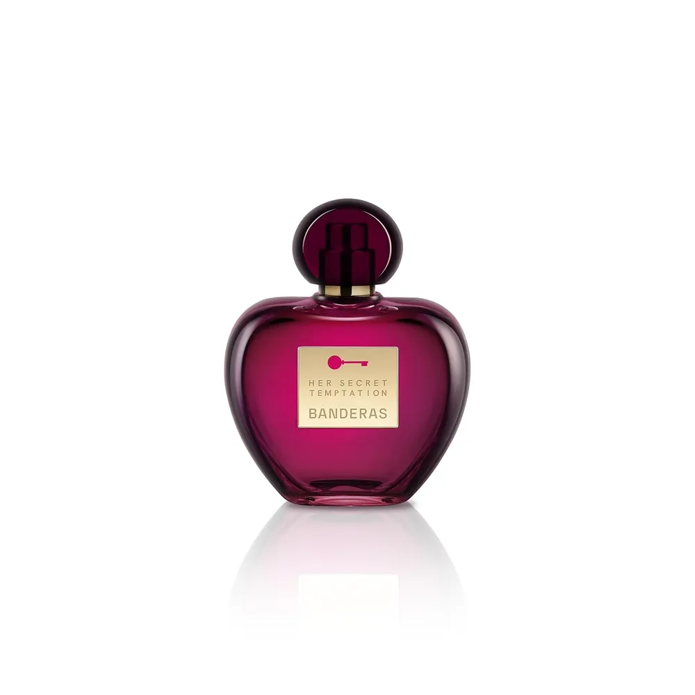 PERFUME BANDERAS HER SECRET TEMPTATION EAU DE TOILETTE 3.4 OZ / 80 ML