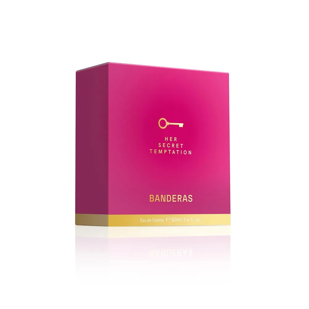 PERFUME BANDERAS HER SECRET TEMPTATION EAU DE TOILETTE 3.4 OZ / 80 ML