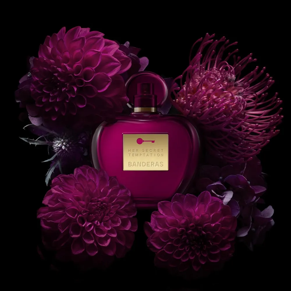 PERFUME BANDERAS HER SECRET TEMPTATION EAU DE TOILETTE 3.4 OZ / 80 ML