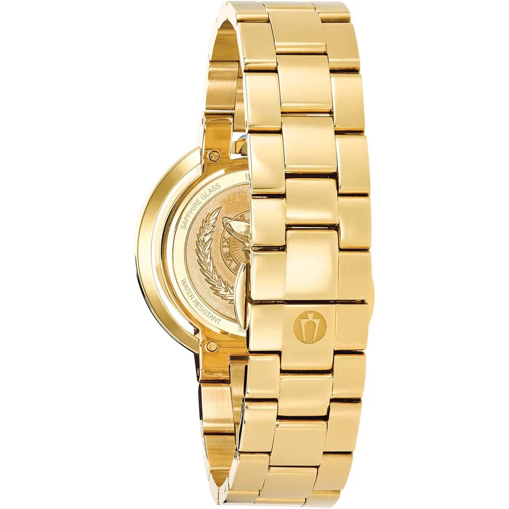 Bulova reloj Rubaiyat mujer acero inoxidable con esfera de diamantes | Dorado