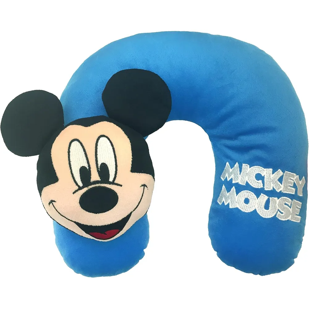 Mickey | Set de viaje infantil (Manta de 40x50 pulgadas, máscara de ojos y almohada de cuello)