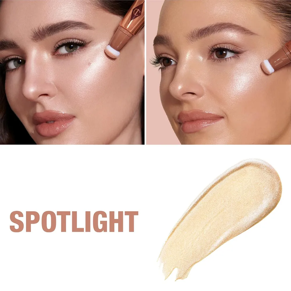 Charlotte Tilbury Light Wand Iluminador líquido | Foco - oro rosa con plata
