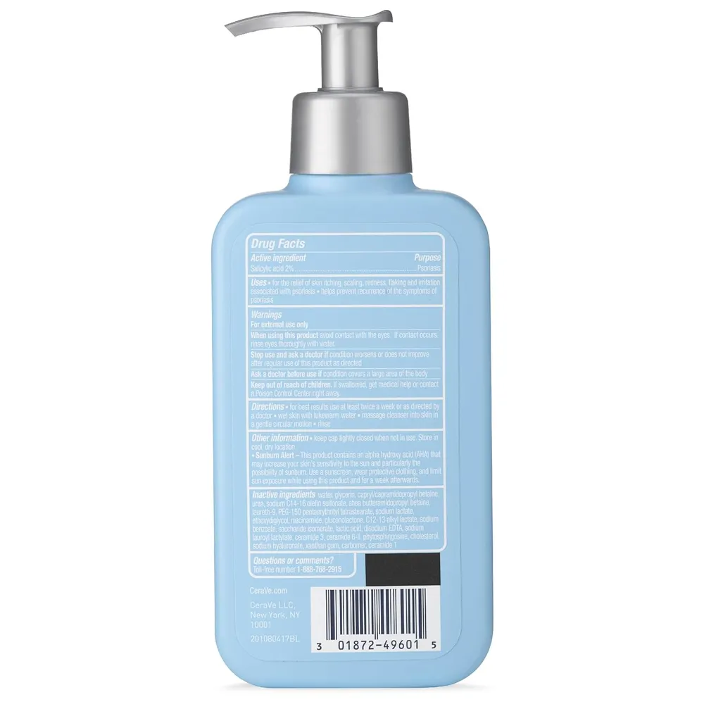 CERAVE LIMPIADOR CON ÁCIDO SALICÍLICO Y ÁCIDO LÁCTICO 8 OZ / 237 ML