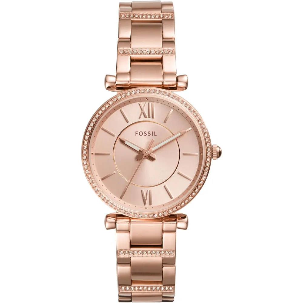 b075qbtbzs_0_webp.webp Fossil reloj de cuarzo Carlie para mujer, acero inoxidable | Oro rosa