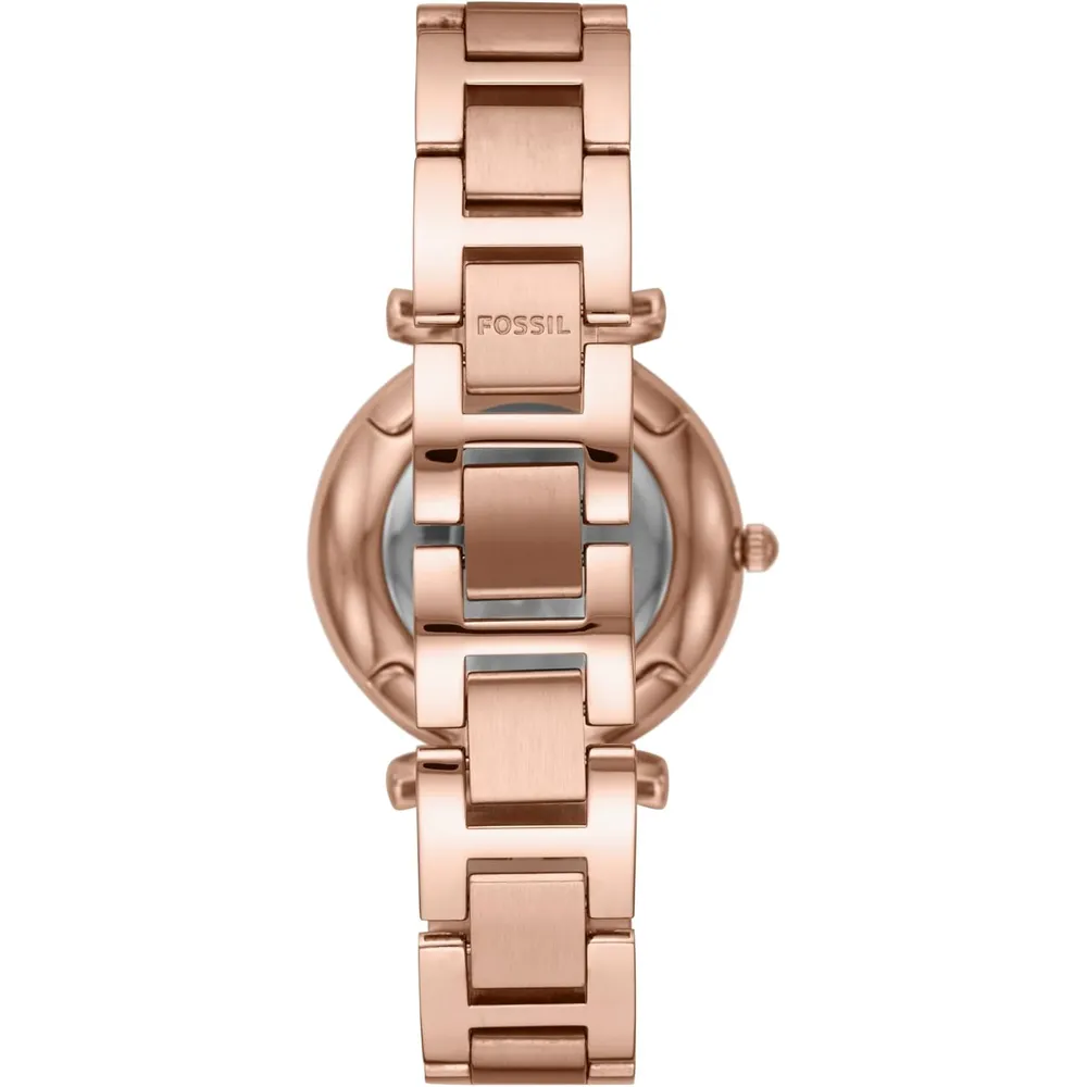 b075qbtbzs_1_webp.webp Fossil reloj de cuarzo Carlie para mujer, acero inoxidable | Oro rosa