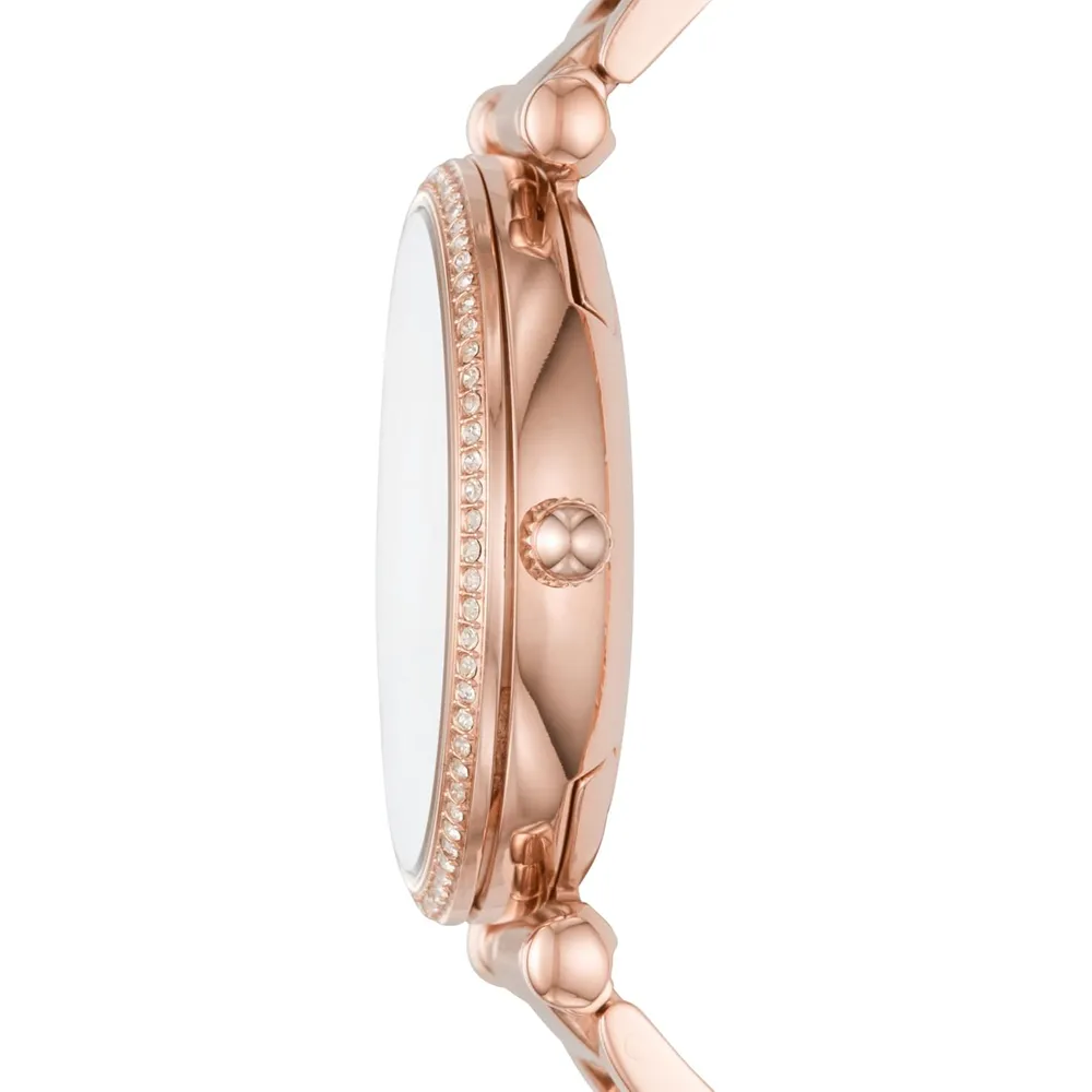 b075qbtbzs_2_webp.webp Fossil reloj de cuarzo Carlie para mujer, acero inoxidable | Oro rosa