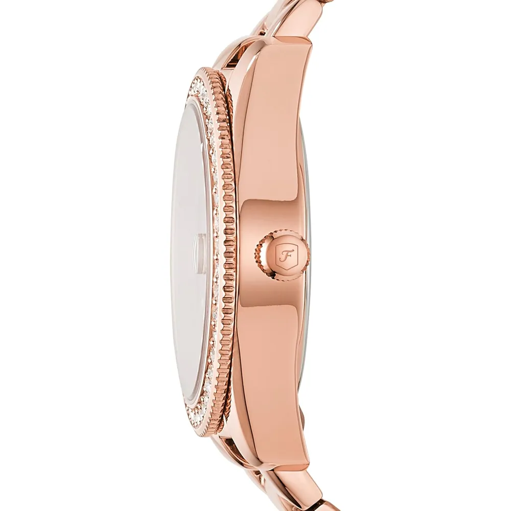 b075qdqfb5_1_webp.webp Fossil reloj de cuarzo Scarlette Mini para mujer, acero inoxidable | Oro rosa