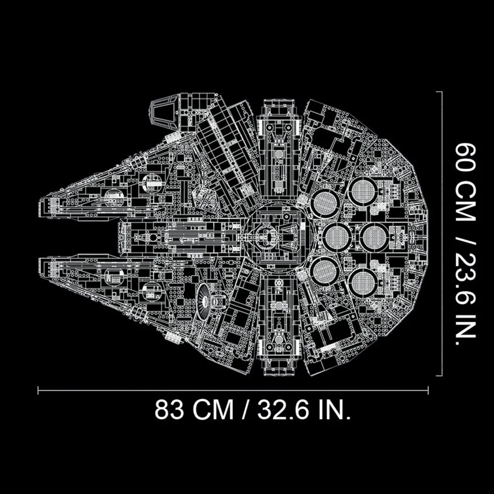 Lego Star Wars Halcón Milenario set de construcción para adultos