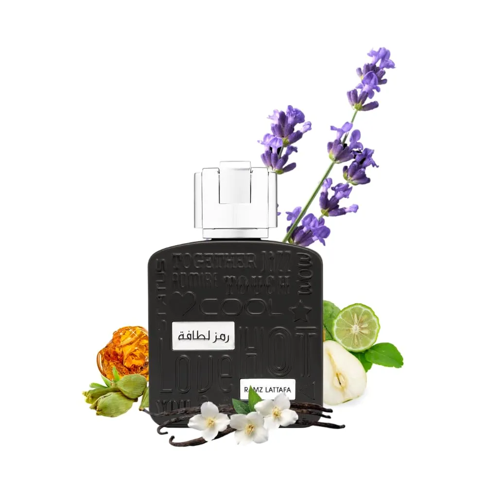 PERFUME LATTAFA RAMZ SILVER EDP HOMBRE 3.4 OZ / 100 ML