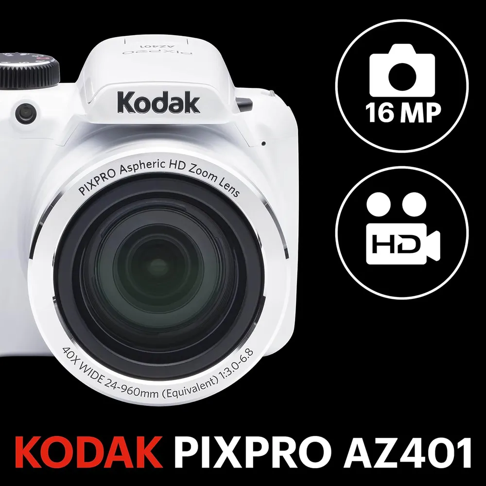Kodak PixPro AZ401 WH cámara digital 16 MP LCD | Blanco