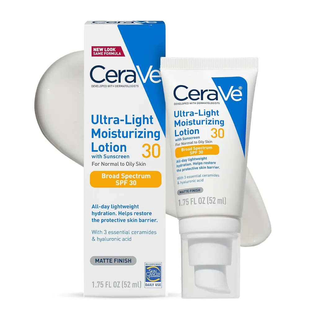 Loción facial hidratante ultraligera FPS 30 CeraVe | 1.7 oz / 50 ml
