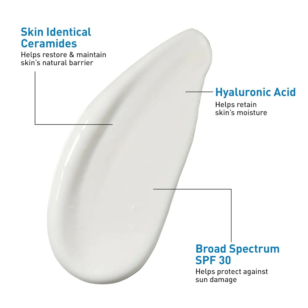 Loción facial hidratante ultraligera FPS 30 CeraVe | 1.7 oz / 50 ml