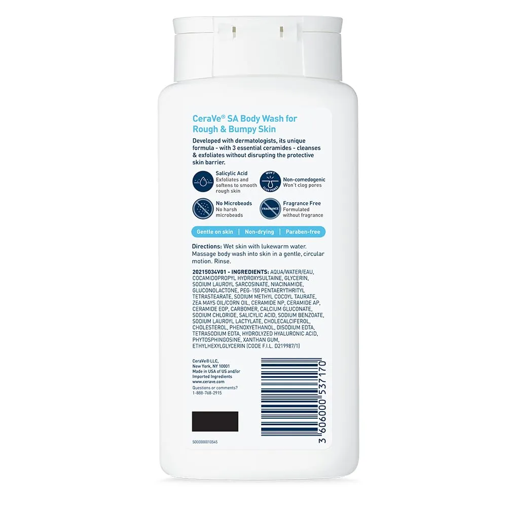 CERAVE GEL DE BAÑO CON ÁCIDO SALICÍLICO 10 OZ / 296 ML