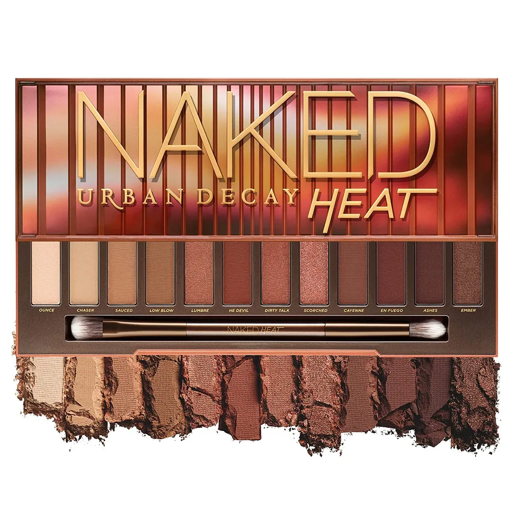 Urban Decay Naked Heat Paleta 12 Sombras Rojas, Ámbar y Naranjas