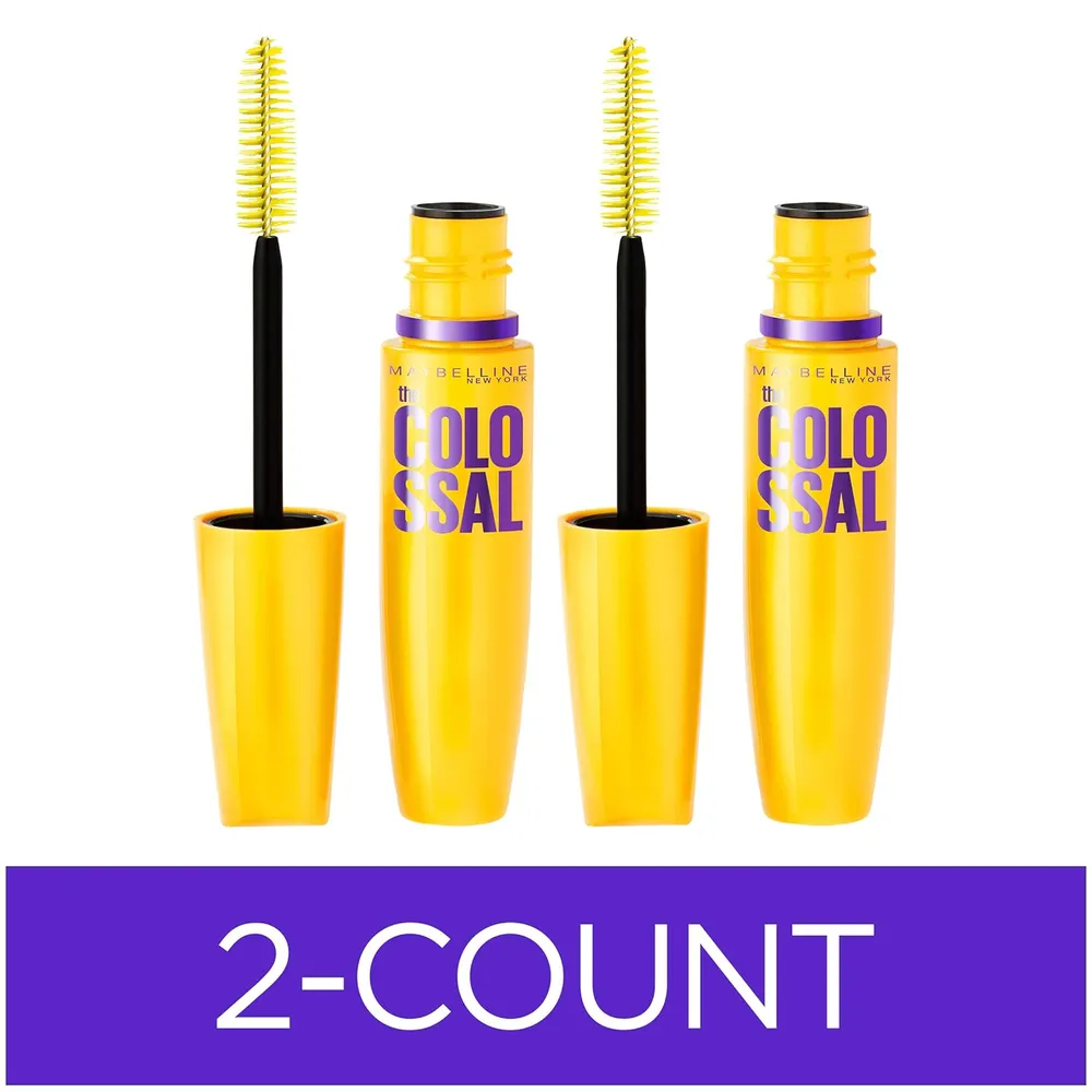 PACK 2 MÁSCARA DE PESTAÑAS VOLUM’ EXPRESS COLOSSAL MAYBELLINE CLASSIC BLACK