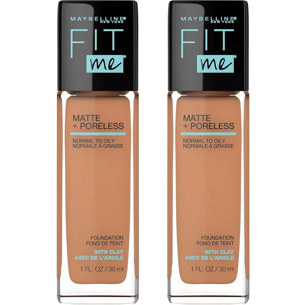PACK 2 BASE LÍQUIDA FIT ME MATTE + PORELESS MAYBELLINE