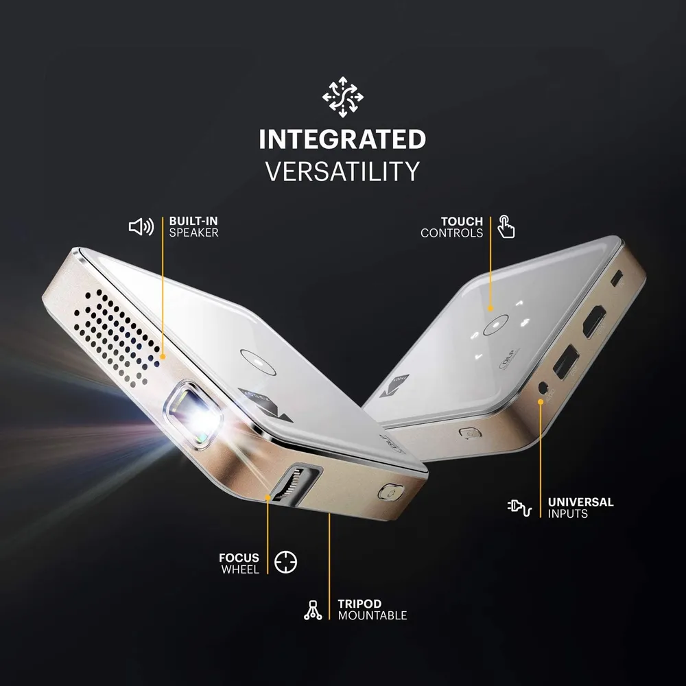PROYECTOR PORTÁTIL ULTRA MINI KODAK | HD LED DLP 100 PULGADAS