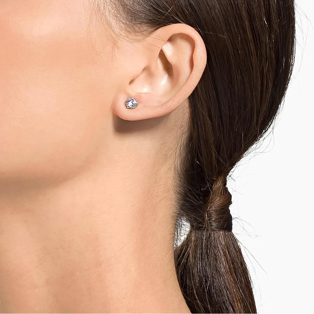 SWAROVSKI ARETES STUD ACABADO RODIO PARA MUJER | RODIO