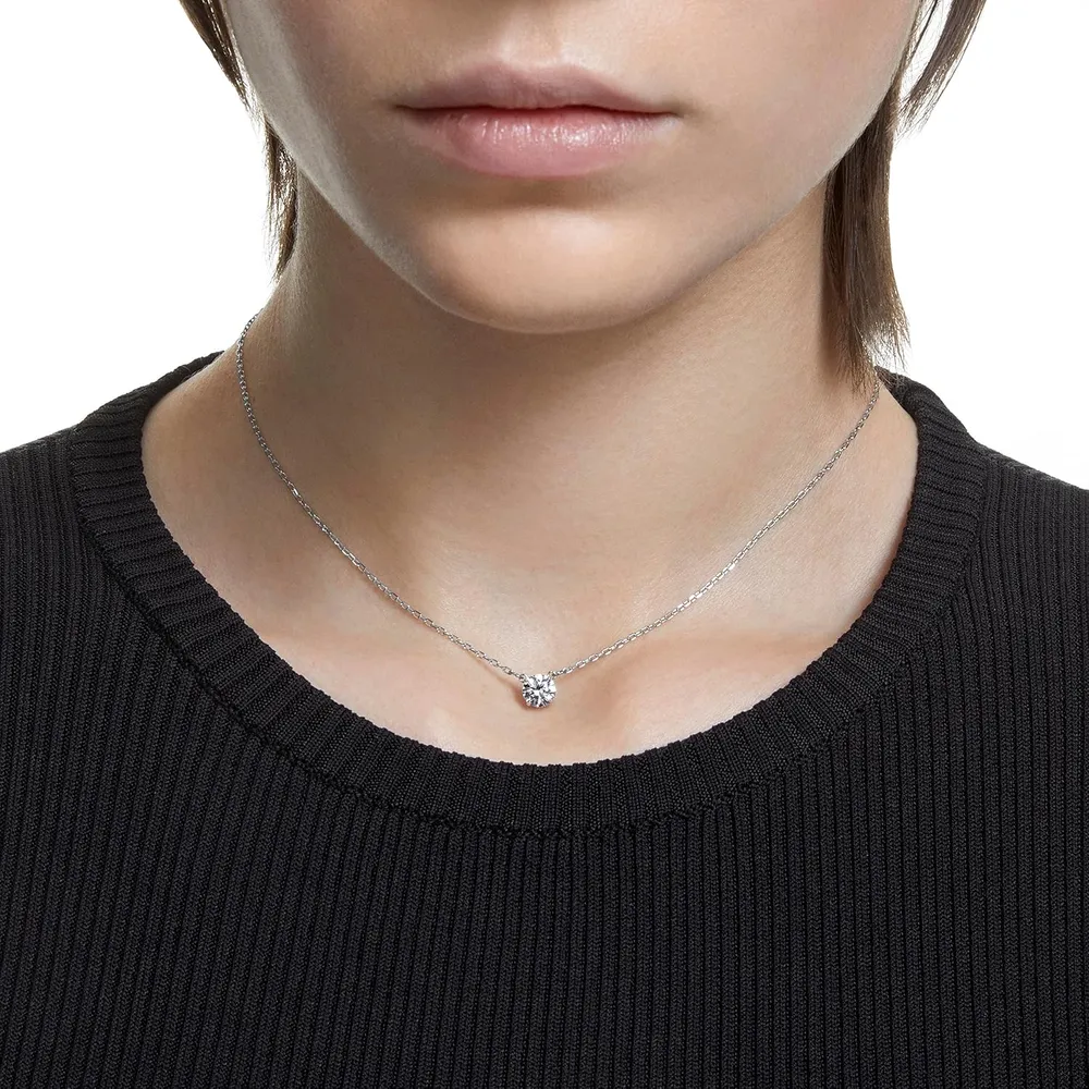 SWAROVSKI COLLAR PENDIENTE STILLA ATTRACT ACABADO RODIO PARA MUJER | TRANSPARENTE