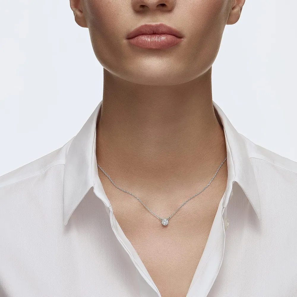 SWAROVSKI COLLAR PENDIENTE STILLA ATTRACT ACABADO RODIO PARA MUJER | TRANSPARENTE
