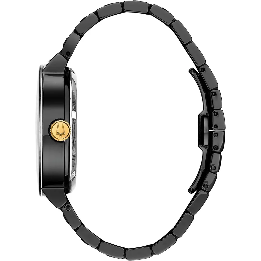 b078wxtn79_1_webp.webp Bulova reloj moderno hombre automático 3 agujas apertura cristal borde | Negro / Dorado