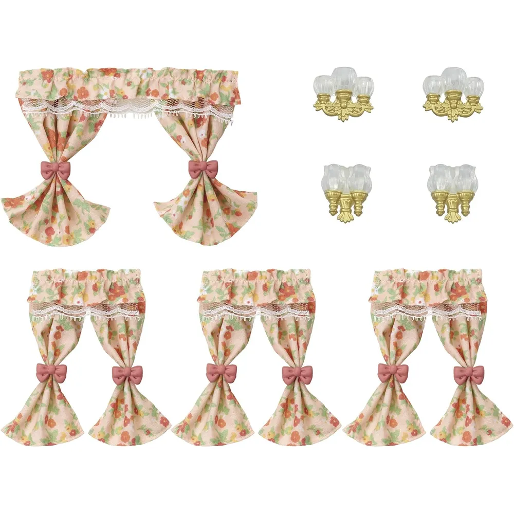 MUEBLES SYLVANIAN FAMILIES CORTINAS Y LÁMPARAS