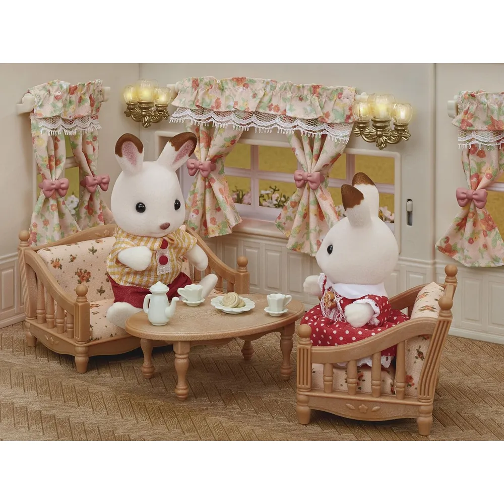 MUEBLES SYLVANIAN FAMILIES CORTINAS Y LÁMPARAS