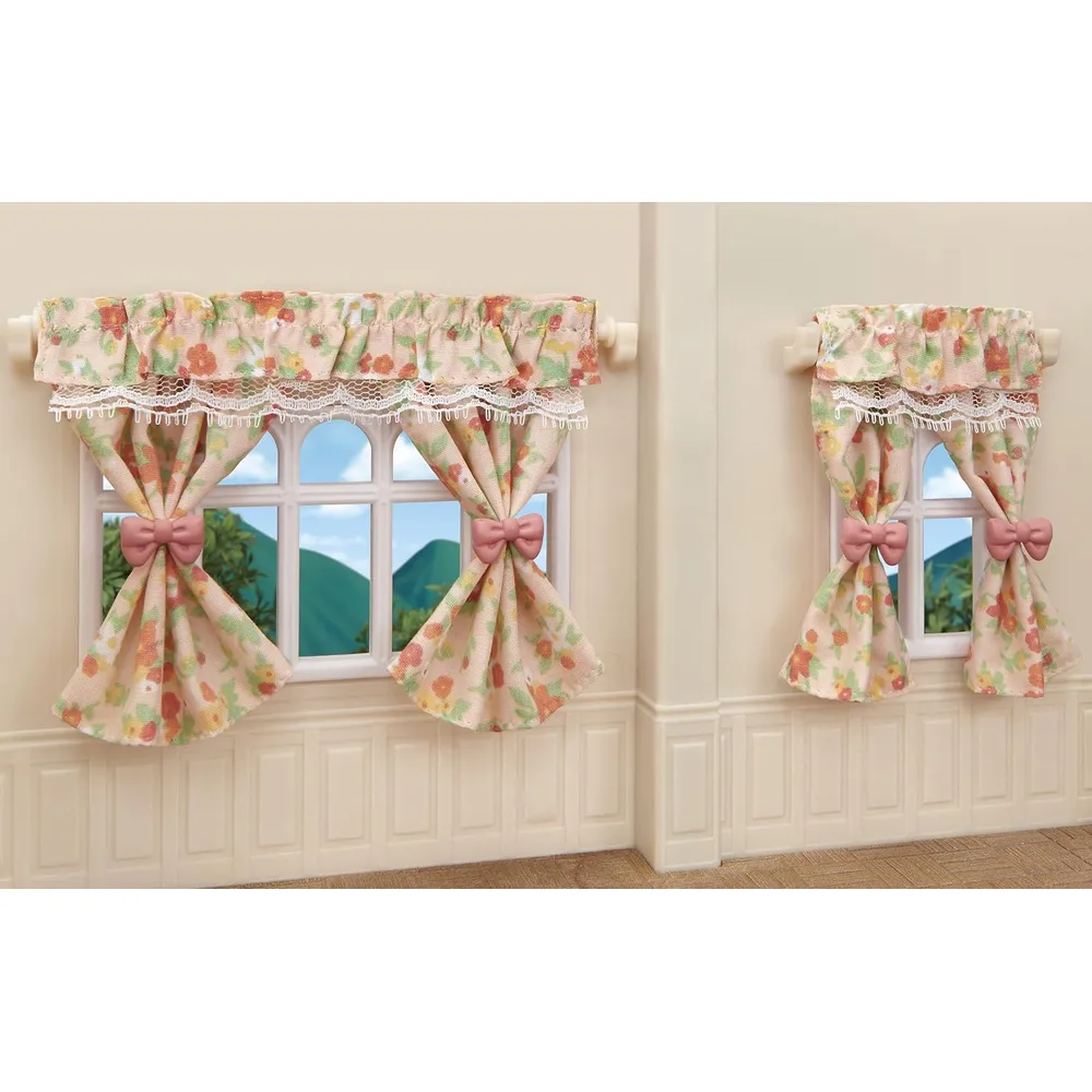 MUEBLES SYLVANIAN FAMILIES CORTINAS Y LÁMPARAS