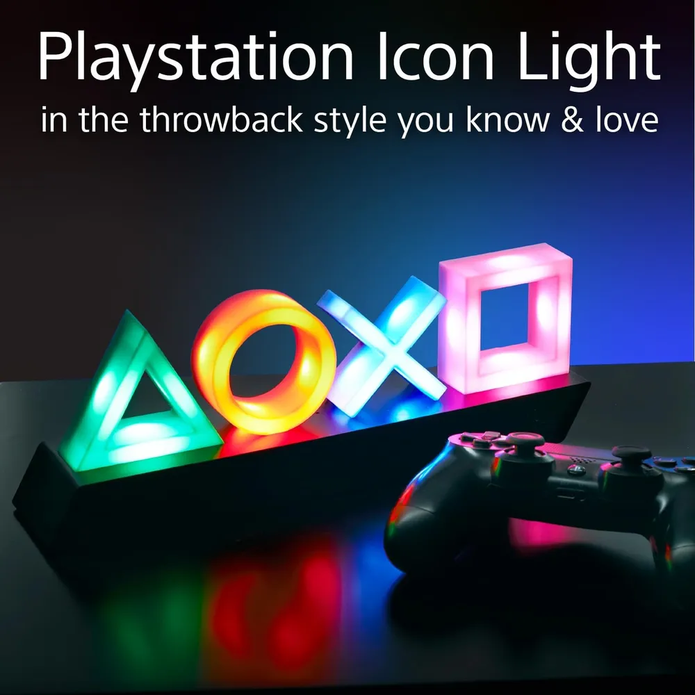 Paladone PlayStation, íconos de controlador con luz