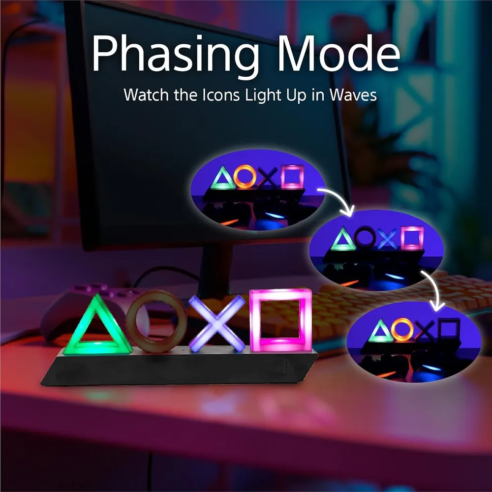 Paladone PlayStation, íconos de controlador con luz
